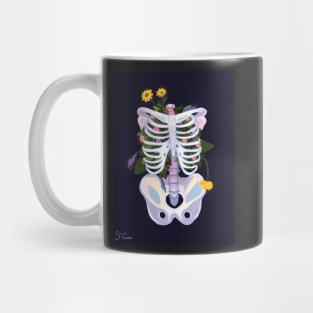 ribcage- flowers Mug